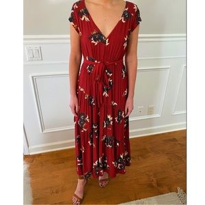 Free People Red Floral Maxi Dress